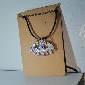 Silver Eye Pendant Necklace